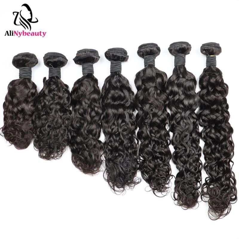 Alinybeauty Wholesale Virgin Hair Bundle Water Wave Cuticle Aligned Raw Virgin Hair Raw Indian Hair Unprocessed