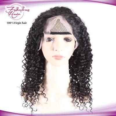 Peruvian Preplucked Deep Curly Lace Front Human Hair Wigs