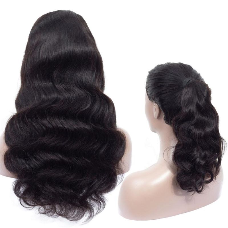 Alinybeauty Long Hair Body Wave Indian Human Hair Full Lace Wig