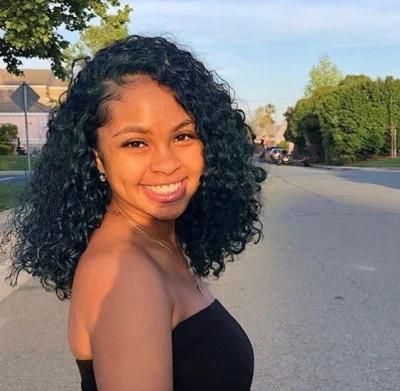 Brazilian Kinky Curly Human Hair Lace Frontal Wigs for Black Women