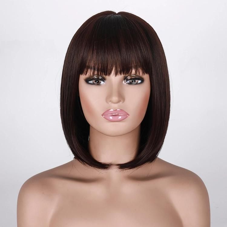 Wholesale China Wig Silky Straight Synthetic Bob Short Wigs
