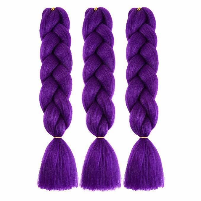 Synthetic Packaging for Hair Extensions Braiding Hair