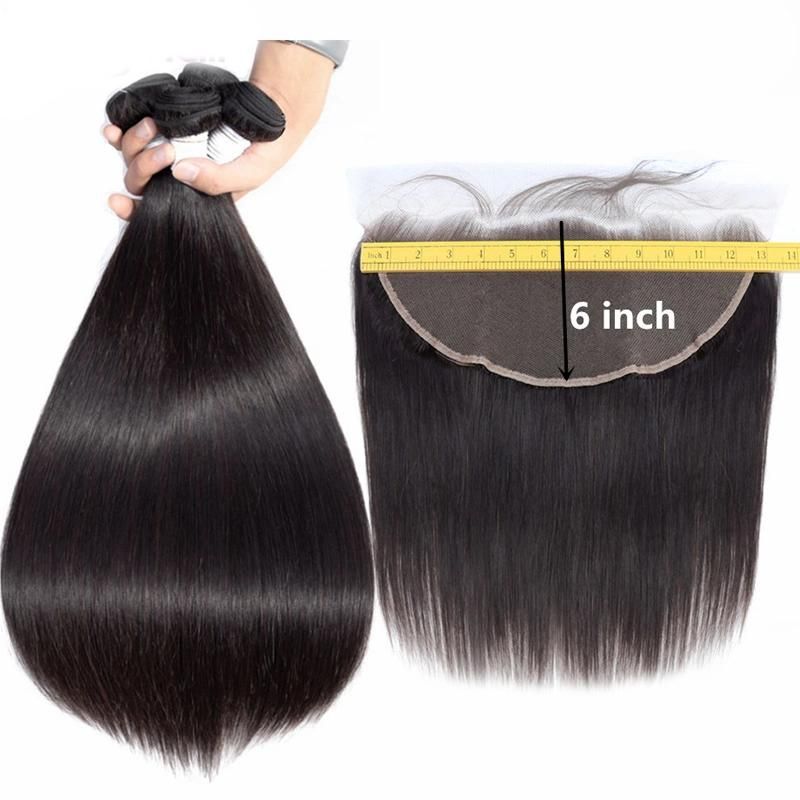 Kbeth Large Stock Brazilian 8 Inch to 20 Inch Straight Frontal Lace Toupee with Virgin Hair Bundles with Middle PAR 13*4 Lace Toupee Wholesale
