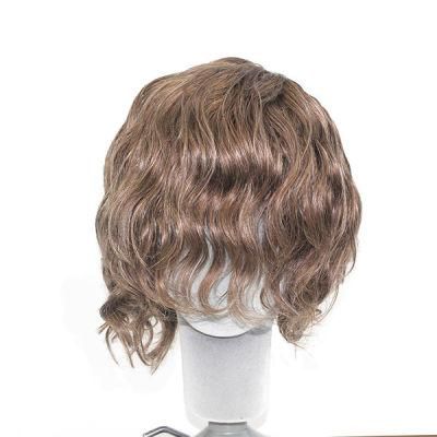 High Quality Real Human Hair - Luxury Men&prime;s Hair Accessories Wig Toupee Cap
