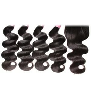 100% Human Virgin Hair Body Wave Hair Bundles Soft and Smooth Hair Wefts