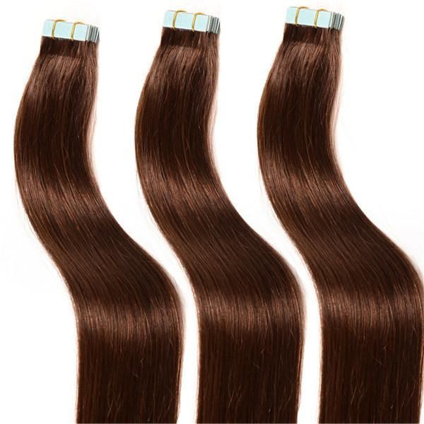2016 Hot Sale Tape Virgin Brazilian Hair Extensions 10 Colors 16" Inch Straight Skin Weft Remy Human Hair Tape Extensions