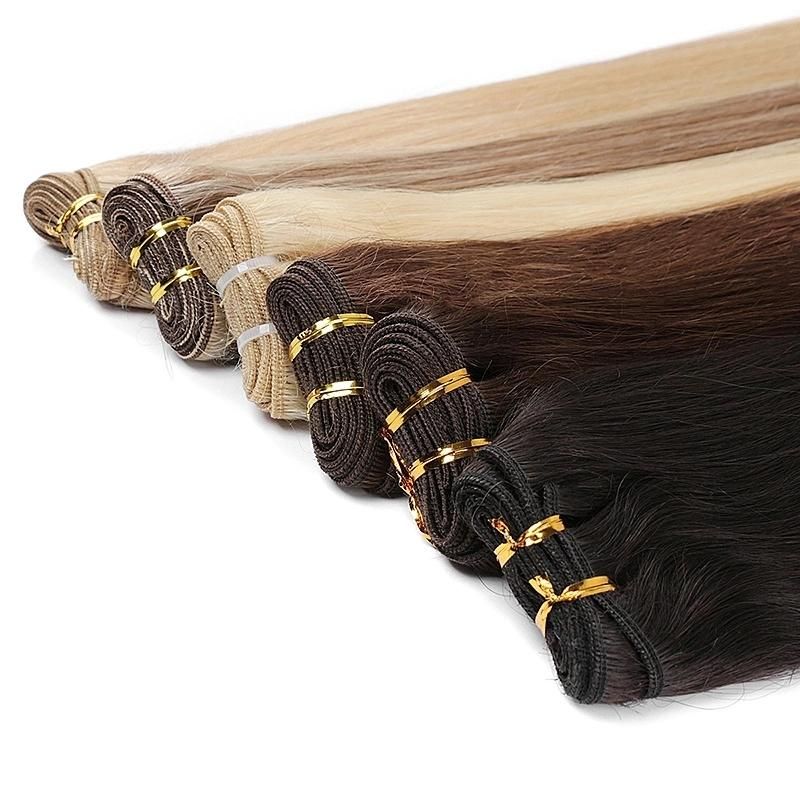 Thick Ends Double Drawn Russian Remy Human Hair Weft