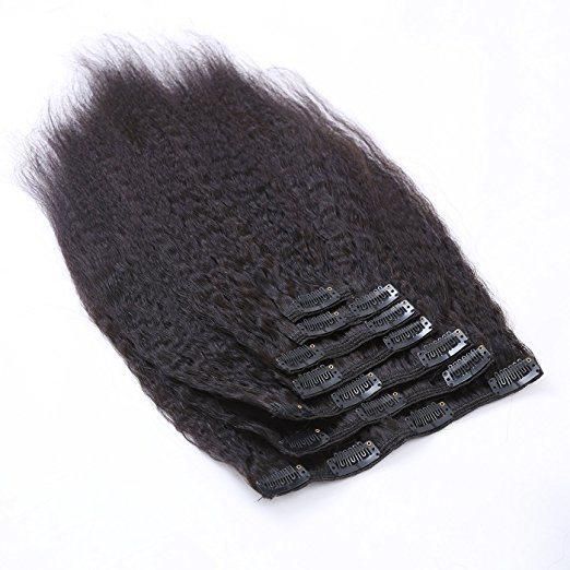 Wholesale Price Clip in Hair Extension 7PCS 110gram 100% Virgin Hair (AV-CHL07-14-1)