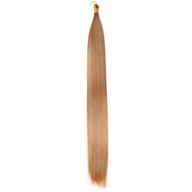 22" Synthetic Silky Straight Bulk Hair Extension Crochet Braid Hair Bundles