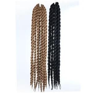 24inch Mambo Twist Black African Chemical Fiber Braid Wig