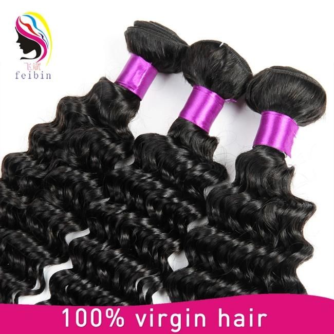 Wholesale 8-30 Inch Natural Color Deep Wave Brazilian Human Hair Bundles