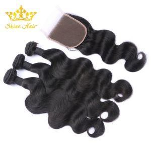 Unprocessed Virgin Human Hair Bundle with Nature Color of Body Wave
