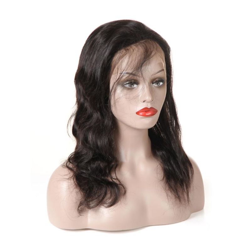 Short Wavy Lace Front Human Hair Wigs Peruvian 130% Density Side Part Pre Plucked Lace Front Wigs with Baby Hair