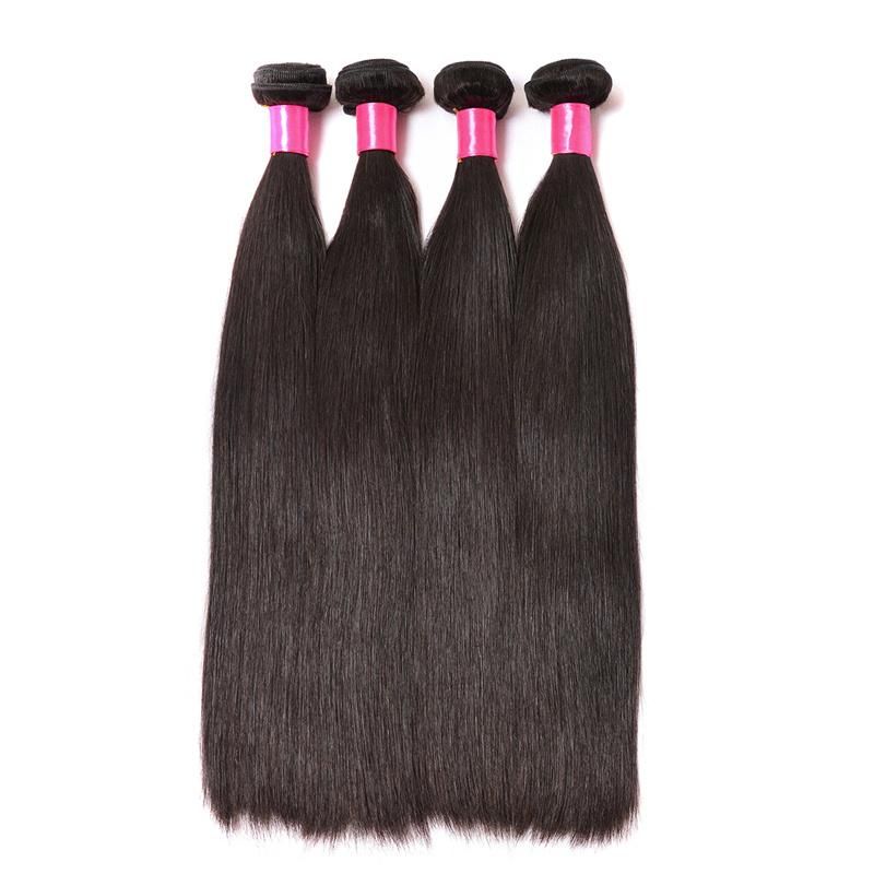 Straight Hair Bundles Bone Straight Human Hair Bundles 30 Inch Virgin Hair Bundles Brazilian Weave Human Hair Extensions