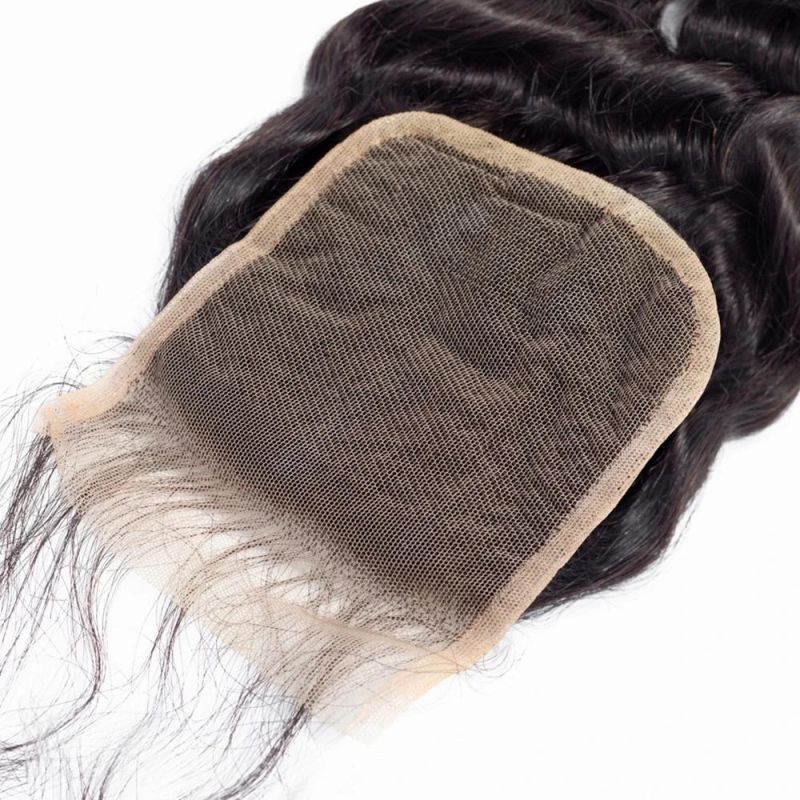 Brazilian Deep Wave Bundles with Closure Human Hair Bundles with Closure Remy Brazilian Hair Weave Bundles and Closure
