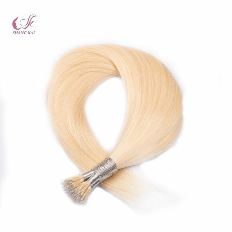Wholesale Price 12-26inch 100% Human Hair Brazilian Virgin Remy Nano Rings Hair Extension