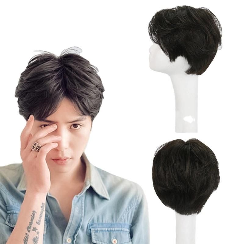 Kbeth Hair Replacement Asian Men′s Toupee Hombres Thin Skin Swiss Lace Human Hair Toupee, Cheap Man Hair Wig Natural Toupees for Korean Men