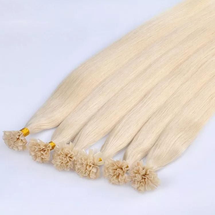 2021 New Products Pre-Bonded Fan Tip Keratin 100% Human Hair Extension, Human Hair Keratin V Tip Hair Extensions.