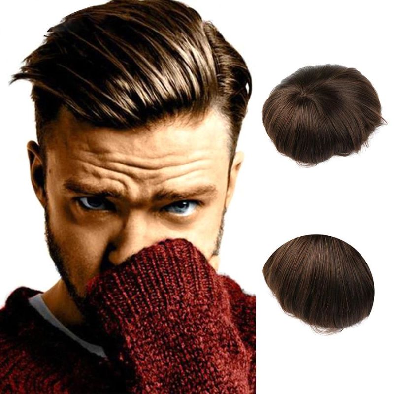 Kbeth Men′ S Toupee Mono Men Toupee Hair Extensions Male HD Soft Cool Lace Front Toupees 2021 Fashion Short Custom Mens Closure Wigs Wholesale