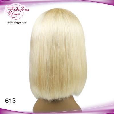 Most Popular Virgin Malaysian Hair Products Bob Wigs 613 Color