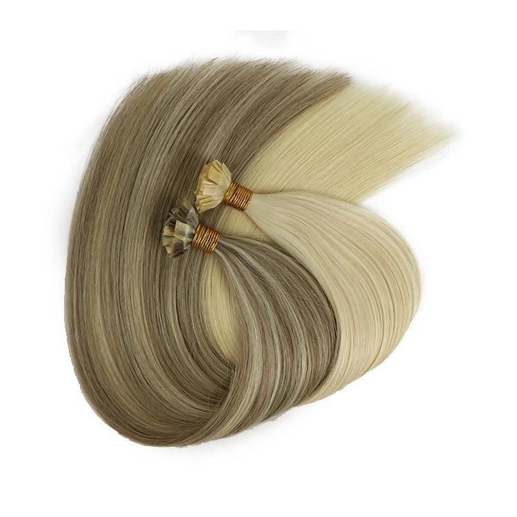 12A 100% Unprocessed Raw Cuticle Aligned Human Hair Flat Tip Hair Extension