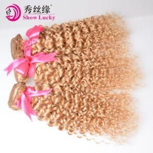 High Quality Peruvian Natural Blonde Virgin Hair Extension Italian Curly Human Hair