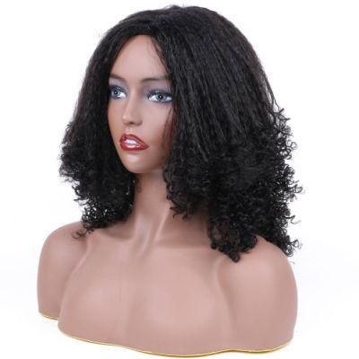 Afro Kinky Curly Black Short Bob Wig Wholesale Cheap Synthetic Hair Wig