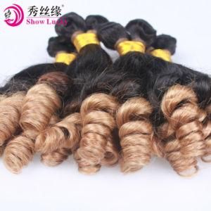 Healthy Material 100% Russia Human Hair Weave Double Weft Stitched Funmi Remy Hair Extensions