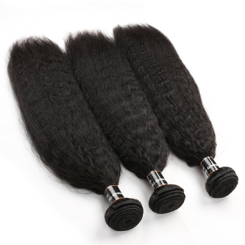 Wholesale Unprocessed Brazilian Virgin Cuticle Aligned Hair Bundles Kinky Straight
