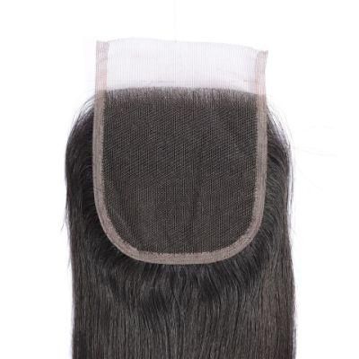 16 Inch Closure Straight HD Transparent Lace Closure Free Part Swiss Lace Human Hair