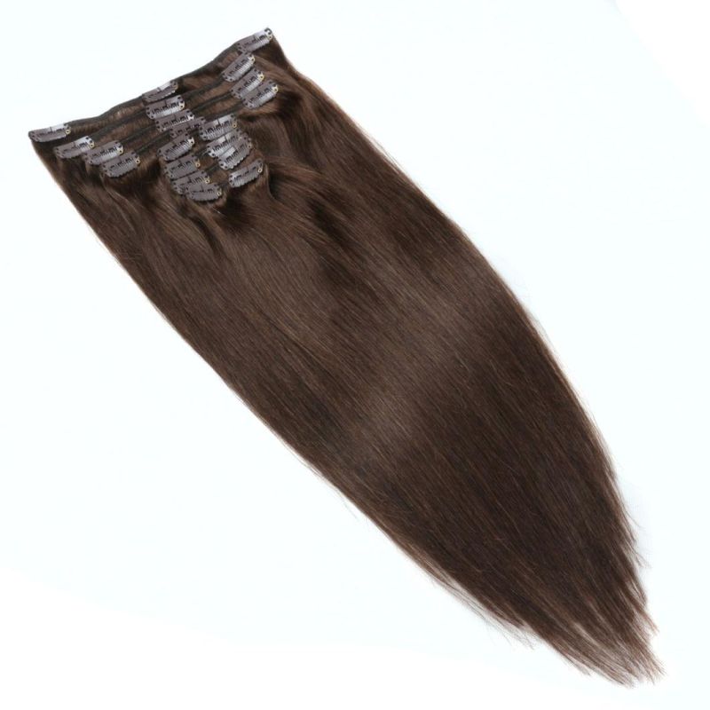 Europe Aliexpress 100% Indian Virgin Clip in Hair Extension, Natural Raw Virgin Indian Hair Wholesale