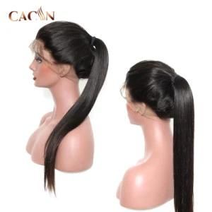 Wholesale Fashion Black Peruvian Virgin Human Hair Thin Skin Swiss Full Lace Wig Lace Front Wigs