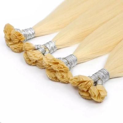 1g Italian Keratin Fusion Pre Bonded Nail U Tip Cuticles Aligned Natural Real Russian Remy Human Hair