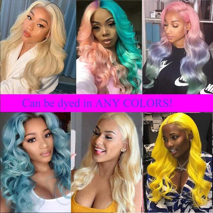 Top Quality Raw Hair Pre Plucked Glueless Body Wave Human Hair Blonde Full Lace Wig in Stock Light Color 613 Wigs