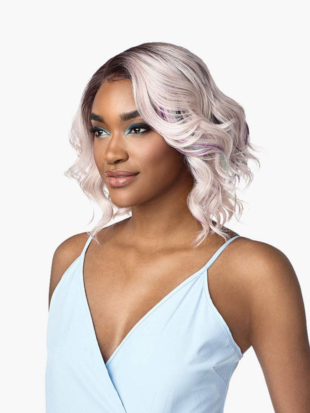 Colored Hair Lace Front Wig Brazilian Human Hair with Closure Wig Remy Human Hair Bob Wig for Women