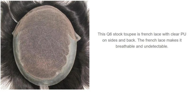 Luxury Men′s Toupee - Custom Bleached Front Hair Line - Highest Quality Wigs