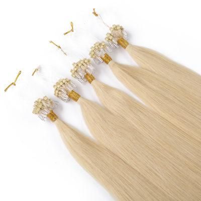 Loop Hair Extensions Human Hair Silver Color Hair Remy Brazilian Human Hair Extensions Natual Soft Hair 50g/50s
