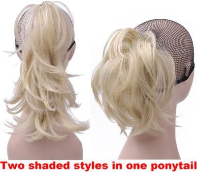 Two Shaded Strle Synthetic Clip in Hairpiece Ponytail Hair Extension