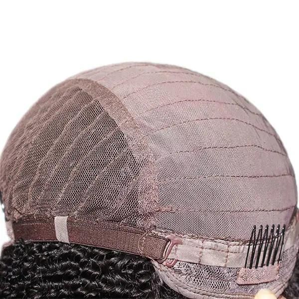 Lx192 Kinky Curl U-Part Full Cap Human Hair Replacement for Women