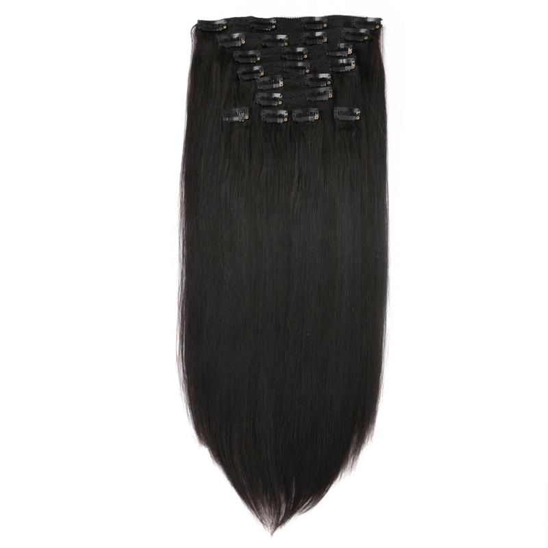 High Quality Wholesale Virgin Human Brazilian 100% Remy Clip in Hair Extensions