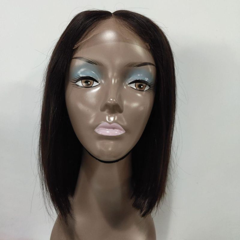 Wholesale 100% Human Hair Full Lace Wig and Natural Color Bob Lace Wig