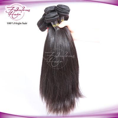 100% Virgin Natural Peruvian Human Hair Dark Straight Hair Weft