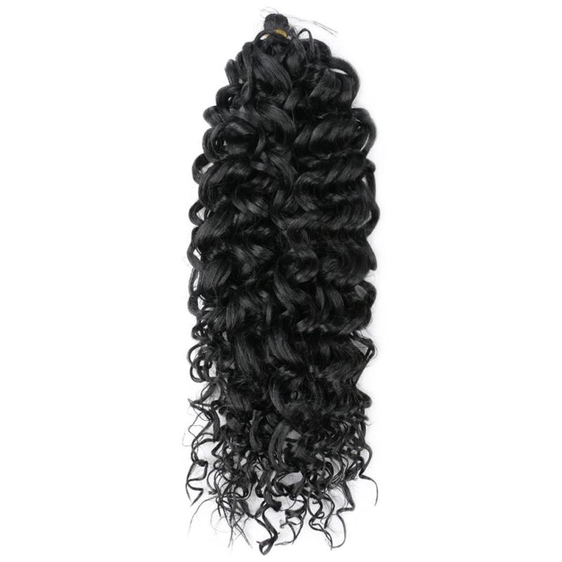 24 Inch Long Ombre Color Silky Hawaii Ocean Wave Synthetic Braids Curly Crochet Braiding Hair