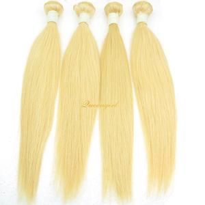Blond Natural Straight Virgin Hair Weave Remy Russian Straight Hair Extension