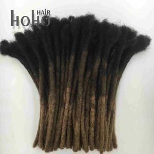 Top Quality Human Hair Afro Puff Kinky Two Tone Crochet Dreadlocks