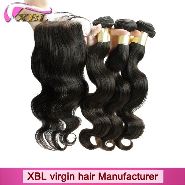 Natural Black Virgin Human Brazilian Hair Weave