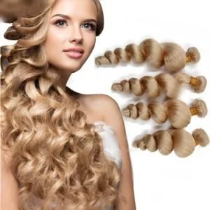 Factory Direct Sale Dark Roots Curly Human Hair Extensions Virgin Blonde Hair