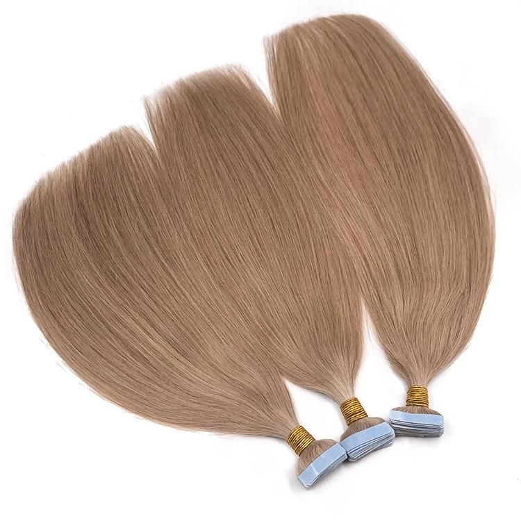 100% Raw Cuticle Aligned Tape in Hair Extensions Straight