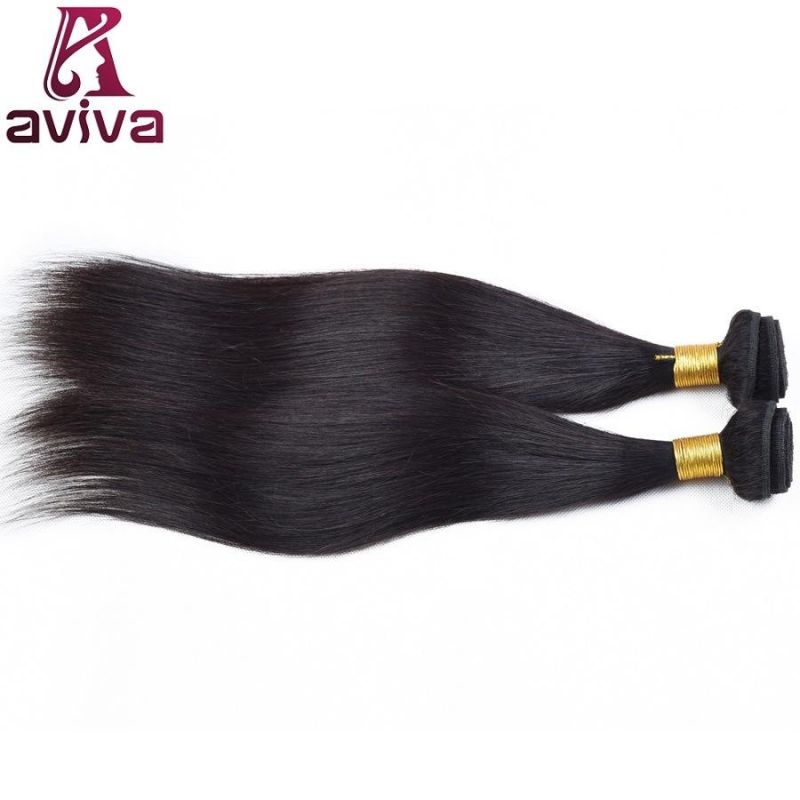 Brazilian Human Hair Extension Straight Natural Color Virgin Remy Hair