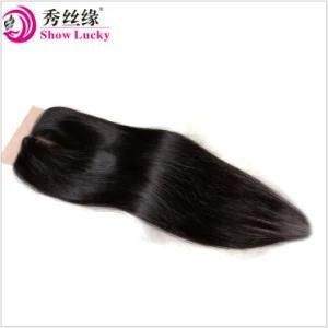 Highly Recommened 4*4 Silk Base Closure Middle/Three Part 100 Unprocessed Peruvian Hair Body Wave Swiiss Lace Closure